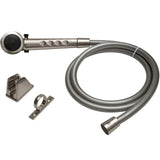 Dura Faucet DF-SA130-SN Economical Shower Head Hose Kit - Handheld Replacement RV Shower Head Wand - Universal Water Saving Show