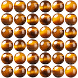 100Pcs Natural Stone Beads 6mm Yellow Tiger Eye Round Gemstone Loose Beads with Elastic Bracelet String for Bracelets Necklace J