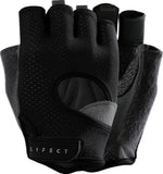 LIFECT Freedom Workout Gloves, Knuckle Weight Lifting Shorty Fingerless Gloves with Curved Open Back, for Powerlifting, Gym, Women and Men(Black, X-Large)