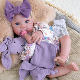 Aori Reborn Baby Dolls Lifelike 20 Inches - Realistic Newborn Girl Dolls with Feeding Toy Kit That Look Real, Nice Companion Gif