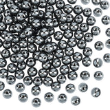 OLYCRAFT About 390~420Pcs 6mm Natural Hematite Beads Gemstone Black Round Bead Strand Hematite Bead for Necklaces Bracelets Jewe