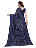 Satrani Women'S Polyester Saree (2041St575_Navy Blue)