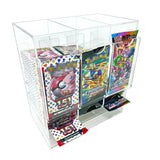 The Hobby Lair 3 Slot Booster Pack Dispenser Compatible With Pokemon And Other Trading Cards | Easily Fit Entire Booster Box | L