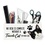 MKYFHSVGD Tuxedo Cat Gifts Pen Pencil Holder Desk Organizer