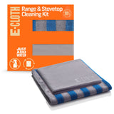 ECloth Range & Stovetop Cleaning Kit, Reusable Premium Microfiber Cleaning Cloth, Ideal Oven & Glass Stove Top Cleaner, 100 Was
