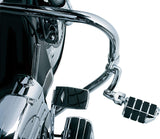 Kuryakyn 4575 Motorcycle Foot Controls: Longhorn Offset Dually Highway Pegs with Magnum Quick Clamps for 1-1/4 Engine Guards/Tub