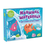 Peaceable Kingdom Narwhal Waterfall Cooperative Game - Fun Games for Kids Ages 6 and Up - Fast-Paced Kid Board Games - Includes