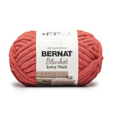 Bernat Blanket Extra Thick Brick Red Yarn - 1 Pack of 21.12oz/598.74g - 100% Polyester - #7 Jumbo - 72 Yards - Chunky Yarn for H
