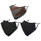 Masq By QOne Camouflage 4 Layer, Reusable, With Ear Adjusters, AntiBacterial (Bfe>99%) Cotton Cloth Face Mask For Men, Boys (L