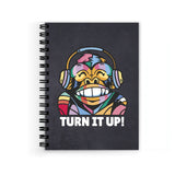 Plan To Gift Turn It Up Spiral Wiro Unruled Blank Pages Notebook Diary Journal Drawing Book SizeA5(6X9 Inches) (Turn It Up)