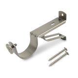 Rod Desyne Sinlge (1.5 BKT pcs) Satin Nickel Single Bracket Piece, 1 Count (Pack of 1)