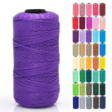 Tsuisho 1.5mm x 219 Yards Polyester String Cord for Knitting and Crochet, 100% Polypropylene Macrame Cord for Hats, Bags, Purses
