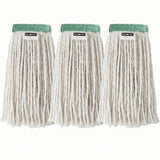 KLHBYF 12.7oz Mop Head, 4 Strands Thick Cotton Yarn Mop Replacement Head, Fade Resistant, High Water Absorption with Universal