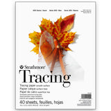 Strathmore 200 Series Tracing Paper, Tape Bound Pad, 9x12 inches, 40 Sheets (25lb/41g) Artist Paper for Adults and Students