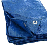 Tarp Cover Blue, 2-Pack Heavy Duty Waterproof, Great for Tarpaulin Canopy Tent, Boat, RV Or Pool Cover!!! (6X8, Heavy Duty)