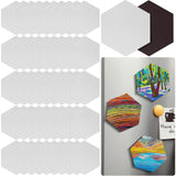 Engrowtic 50 Pcs Magnetic Painting Canvas Panel Mini Canvas Boards for Painting Mini Tile Art for Fridge Locker Art Crafts DIY(3