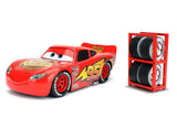 Jada Toys Disney Pixar Cars 3 Lightning McQueen Diecast Car with Tire Rack (99751)