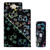 MORAIS Toddler Nap Mat with Removable Pillow and Blanket, Glow in The Dark 52 x 20 Lightweight and Soft Nap Mat for Preschool, D