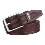Flyer MenS Leather Belt (Formal/Casual) (Colour Brown) (Size 36) Buckle Adjustable Size Genuine Leather (Br202436)