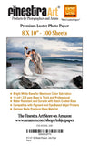 8 X 10 Premium Luster Inkjet Photo Paper 100 Sheets