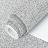 Grey Grasscloth Peel and Stick Wallpaper 17.7inchx118.1inch Textured Wallpaper Peel and Stick Grasscloth Wall Paper Grey Contact