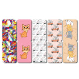 woopme Set of 5 Magnetic Funny Cat Play Bookmark for Book Lovers Readers Students Gift Magnetic Page Clips Folding