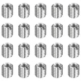 HARFINGTON 20pcs Thread Repair Inserts M8 x 1.25 Male to M5 x 0.8 Female Thread 8mm Long Stainless Steel Reducing Nuts Metric Se