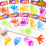 200 PCS Halloween Sticky Hands Party Favors Bulk for Kids,Non Candy Treats for Toddlers,Boo Basket Bucket Goody Bag Stuffers Fil