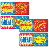 Carson Dellosa CD-0625-12 Stickers Positive Words Acid & Lignin Free - 120 Per Pack - Pack of 12