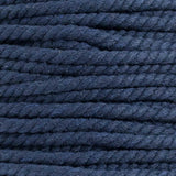 Super Soft 3 Strand Twisted Cotton Rope (Navy, 1/4 Inch x 100 Feet)