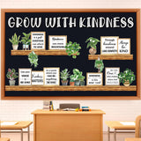 Qilery Bookshelf Bulletin Board Set Motivational Classroom Decor Reading Library Bulletin Board Set Inspirational Cutout for Bac