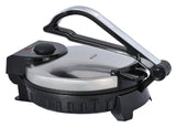 Brentwood Electric Tortilla Maker Non-Stick, 10-Inch, Brushed Stainless Steel/Black
