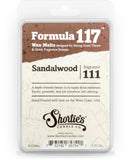 Shortie's Candle Company Pure Sandalwood Wax Melts - Formula 117-1 Highly Scented 3 Oz. Bar - Made with Natural Oils - Incense &