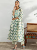 Libas Off White Pure Cotton Printed Kurta Sets For Women Off White Xs 27864