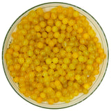 WHNKFB 6mm 100PCS Natural Yellow Agate Round Beads, Banded Loose Stone Beads for Jewelry Making Craft - 4mm 6mm 8mm 10mm Options