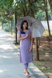 Gosriki Women'S Rayon Viscose Straight Solid Kurta With Pant (Kurai Purple-Gs_S_Purple_Small),Purple,,B0F13YXYG8