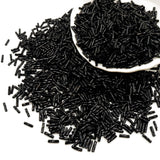 Black Tube Bugle Beads, 2 6mm 1440 Pcs Colored Glass Beads for Jewelry Making, Earring, Necklace, Bracelet, Waist Beads, Clothi