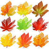 Fall Bulletin Board Decorations Fall Cutouts for Classroom Leaves Cutouts Artificial Fall Leaves with Glue Point Dots for School