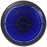 Rockville MS10LB 2400W 10 Free Air Marine Subwoofer, LED Lighting, Weather-Resistant, High-Power Audio for Boats and Outdoor Use