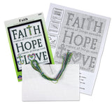 Design Works Crafts Cross Stitch Kit, Faith (14 Count)