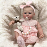 RXDOLL Lifelike Reborn Baby Dolls Silicone Full Body Vinyl Girl 19 inch Realistic Newborn Baby Dolls Anatomically Correct Real L