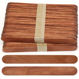 CraftySticks 100 Pack Brown Craft Popsicle Sticks 6 Inch x 3/4 Inch Single Color Packs of Wood Craft Sticks