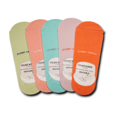 Young Wings WomenS_Socks Multi Colour Cotton Fabric Solid Free Size NoShow Length Casuals Wear Socks Pack Of 5