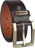 Kaezri Genuine Leather Brown Belt For Men(Brkatacobra)