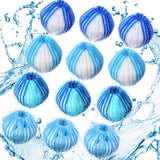 Blulu 12 Pieces Pet Hair Remover for Laundry Dryer Balls Reusable Washing Machine Hair Catcher Pet Dog Cat Catcher Lint Remover