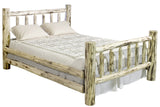 Montana Woodworks Log Furniture - Queen Bed - Unfinished