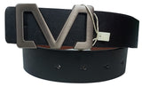 Sky Edeal MenS Leather Formal/Casual Belt (Colour: Brown/Black) Buckle Adjustable Size Genuine Leather