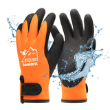 100% Waterproof Gloves for Men and Women, Winter Work Gloves for Cold Weather, Touchsreen, Thermal Gloves for Freezer Work, Fish