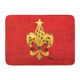 Caroline'S Treasures Christmas Fleur De Lis Tree With Lights Floor Mat, 19 X 27, Multicolor