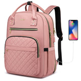 YAMTION 17 Inch Backpack for Women and Teen Girls,School Backpack TSA Laptop Bookbag with USB for College University Students Bu